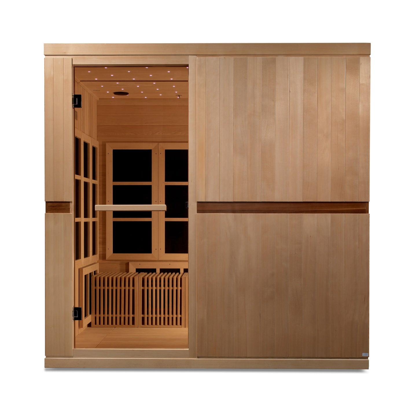 Golden Designs: Catalonia 8 Person Near Zero EMF FAR Infrared Sauna (2025) - Elite Holistic Fitness