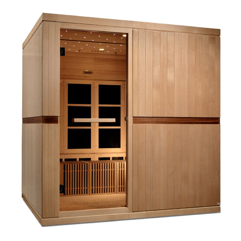Golden Designs: Catalonia 8 Person Near Zero EMF FAR Infrared Sauna (2025)