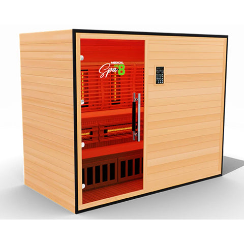 Medical Saunas: 3 person Full-Spectrum Infrared Commercial Spa 487