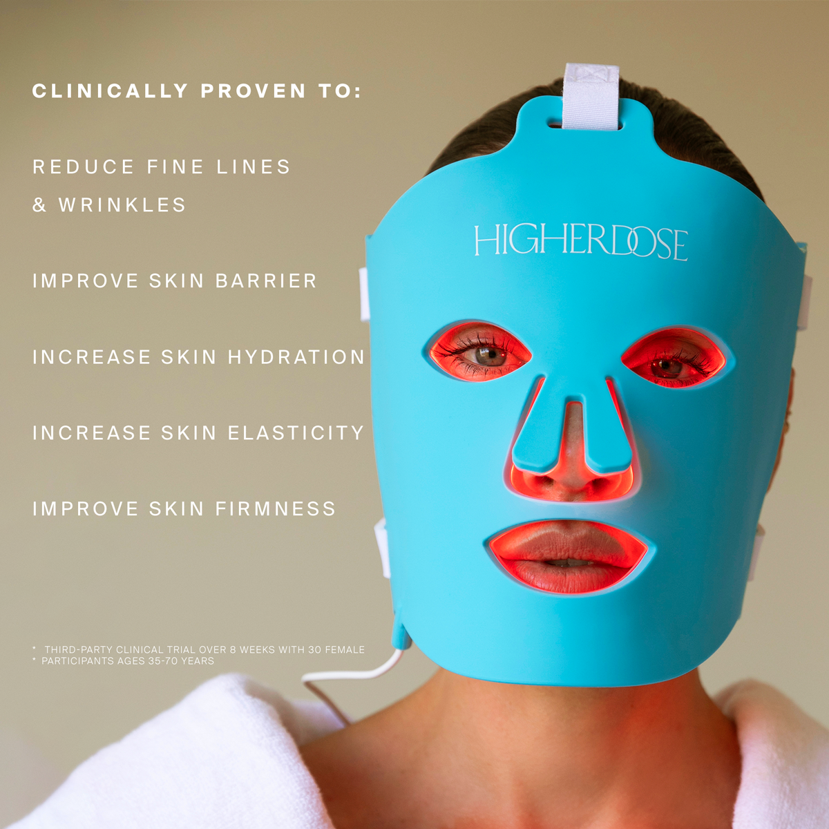 HigherDOSE Red Light Face Mask - Elite Holistic Fitness