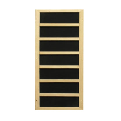 Golden Designs: 4-Person Full Spectrum Near Zero EMF FAR Infrared Sauna with Himalayan Salt Bar - Elite Holistic Fitness