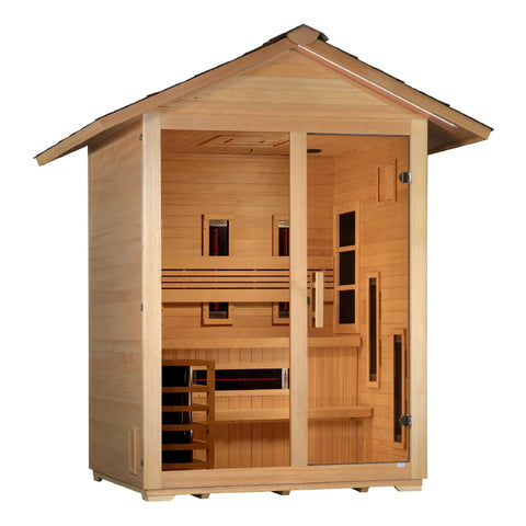 Golden Designs: Carinthia 3 Person Hybrid Outdoor Sauna