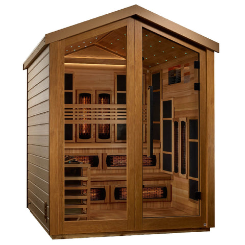 Golden Designs: Kaskinen 6 Person Hybrid Outdoor Sauna